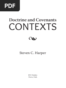 Doctrine and Covenants Context Steven Harper