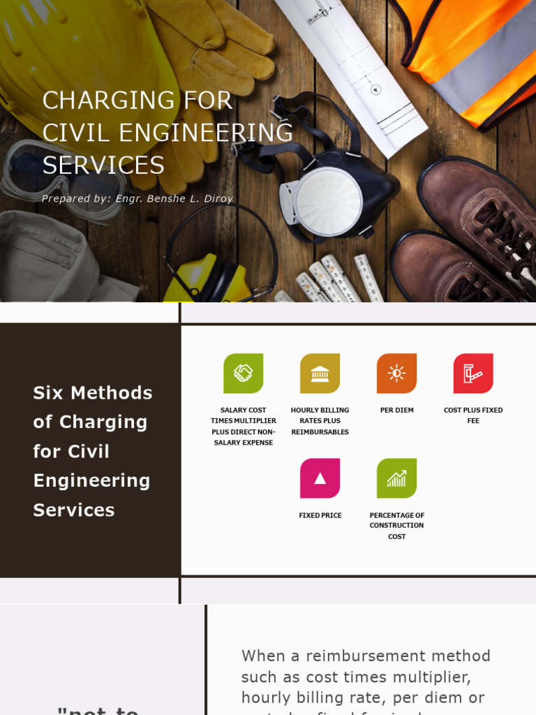 Lecture 04. Charging For Civil Engineering Services | PDF | Salary ...