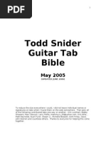 Todd Snider Guitar Tab Bible: (Updated June 2006) | PDF | Country ...