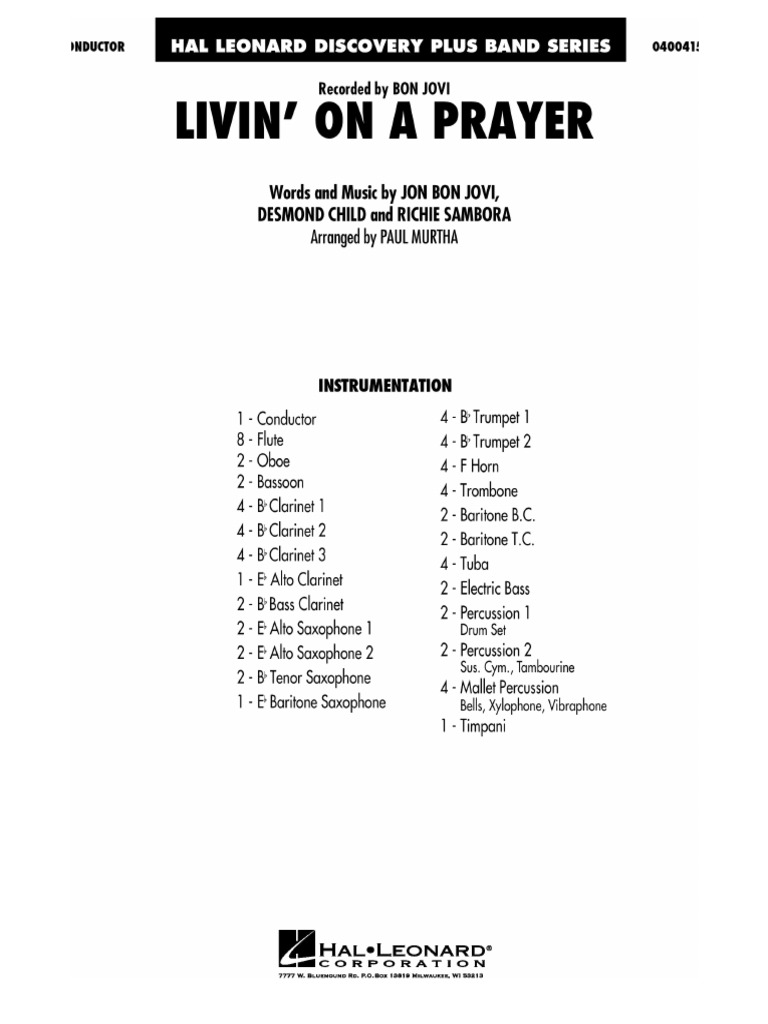 Livin On A Prayer | PDF
