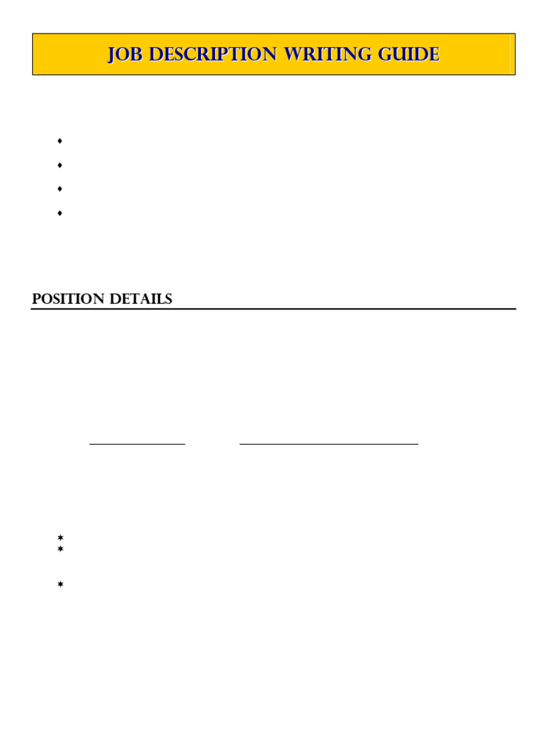 JD Writing Guide 1701951796 | PDF | Budget | Salary