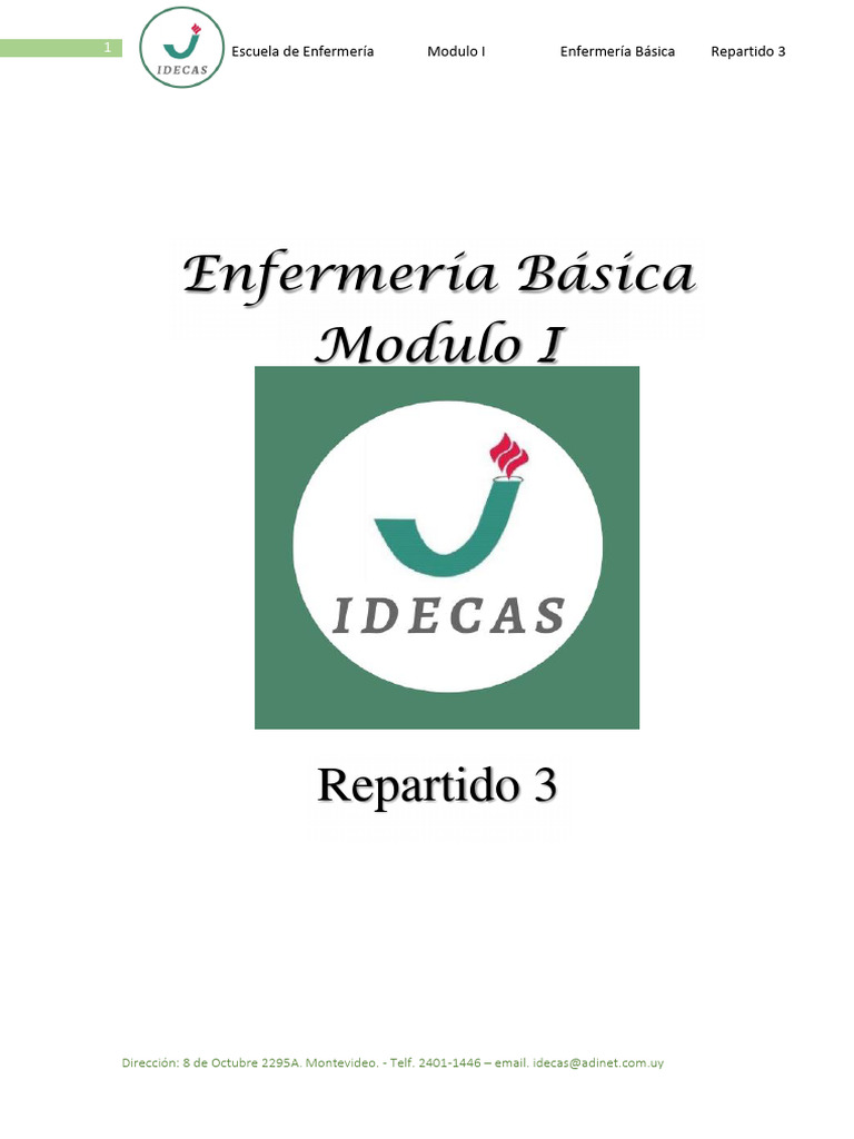 Escuela de Enfermería IDECAS: Módulo I | PDF | Hospital | Cuidado de la ...