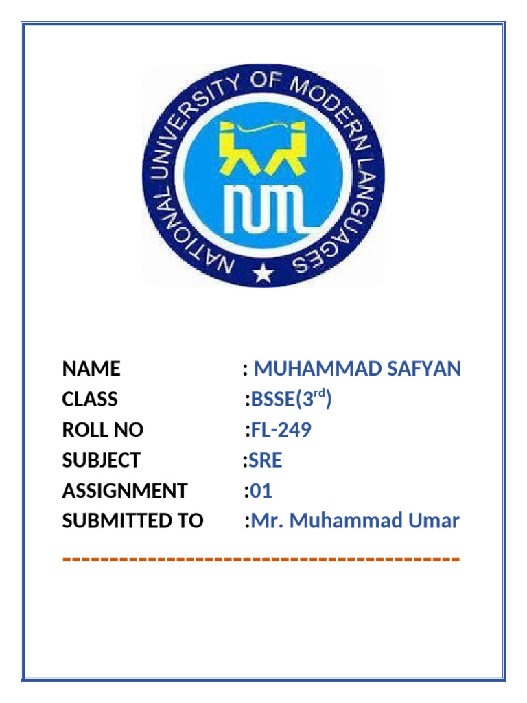 Muhammad Safyan's SRE Assignment 01 | PDF