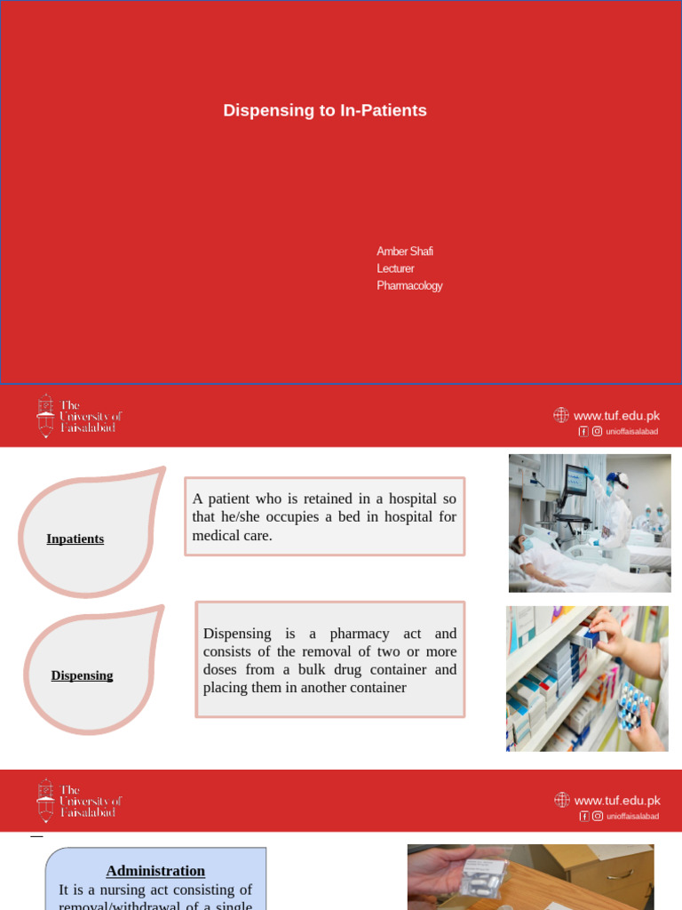 Dispensing To Inpatient | PDF | Pharmacy | Pharmacist