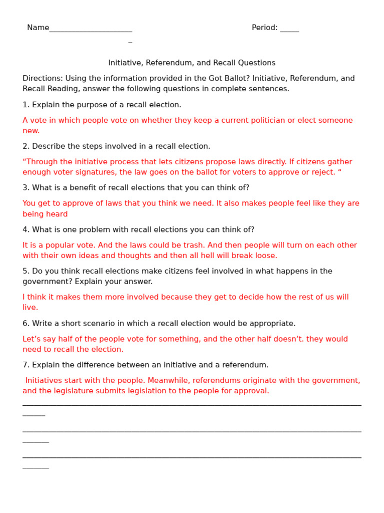 Understanding Initiative, Referendum, Recall | PDF | Elections | Government