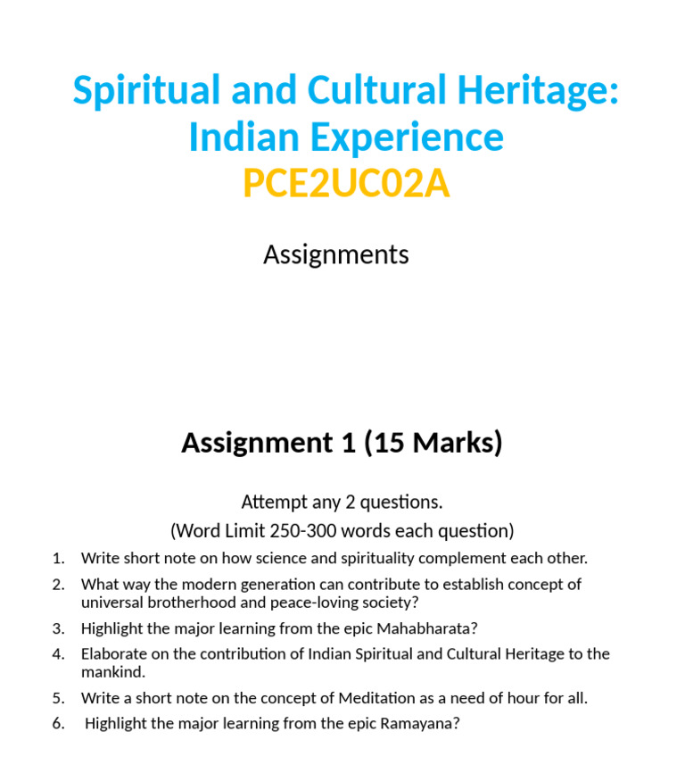 Assignments | PDF