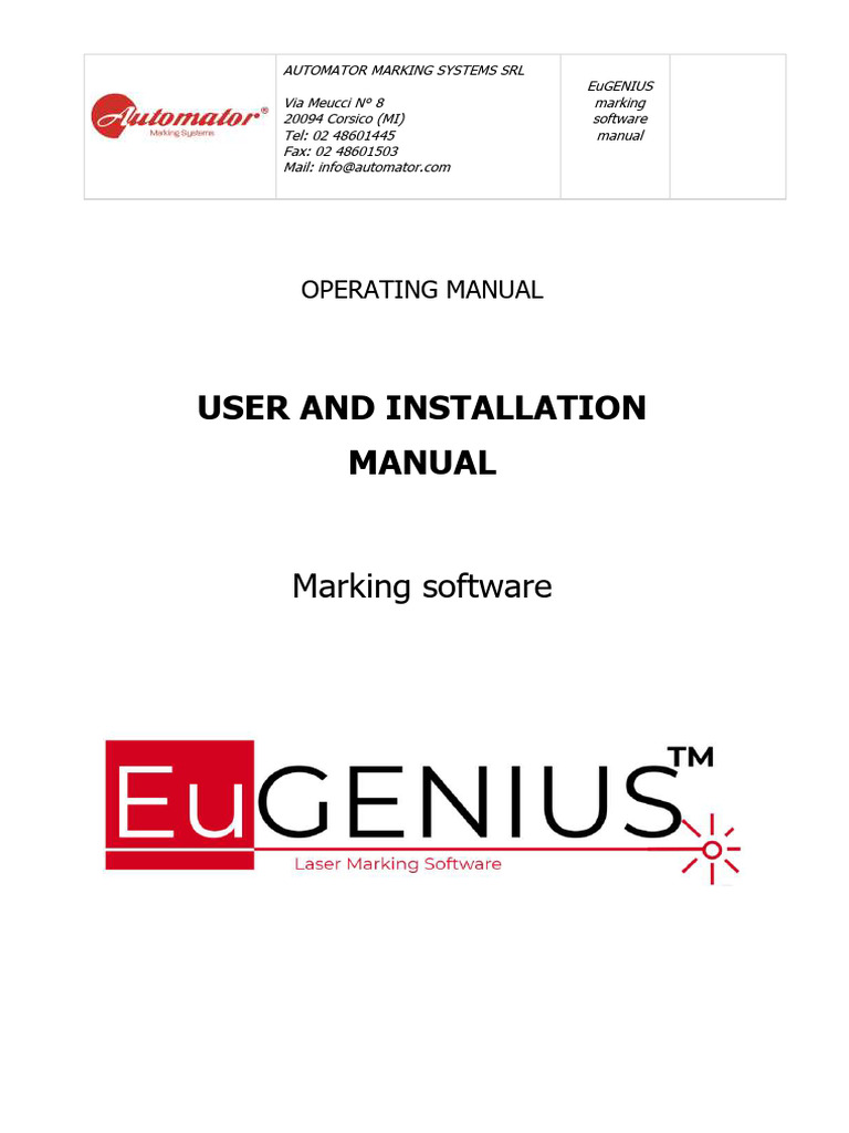 EuGENIUS Software User Manual | PDF | Icon (Computing) | Software