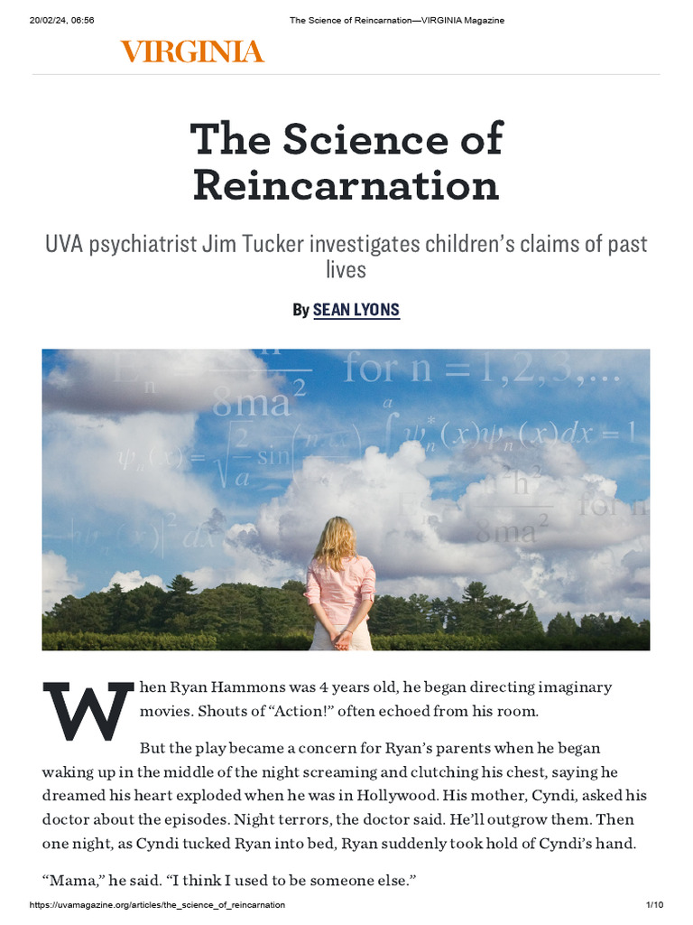 The Science of Reincarnation—VIRGINIA Magazine | PDF | Science | Physics