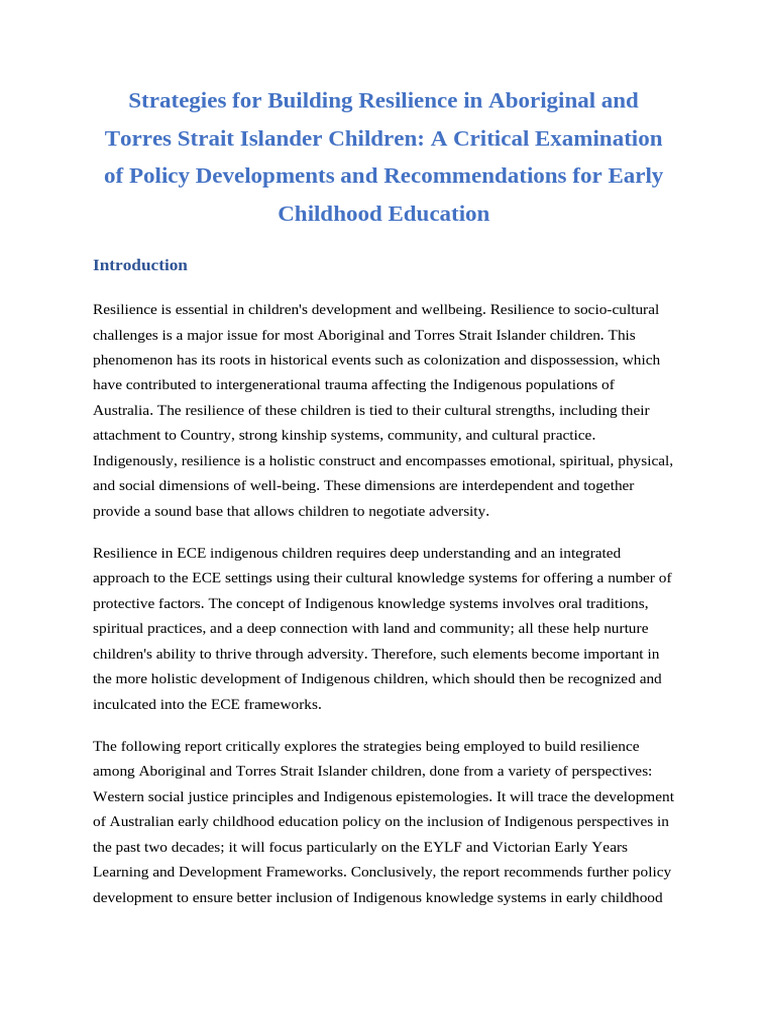 GDECE 101 Foundations of Early Childhood Education Assessment 2 ...