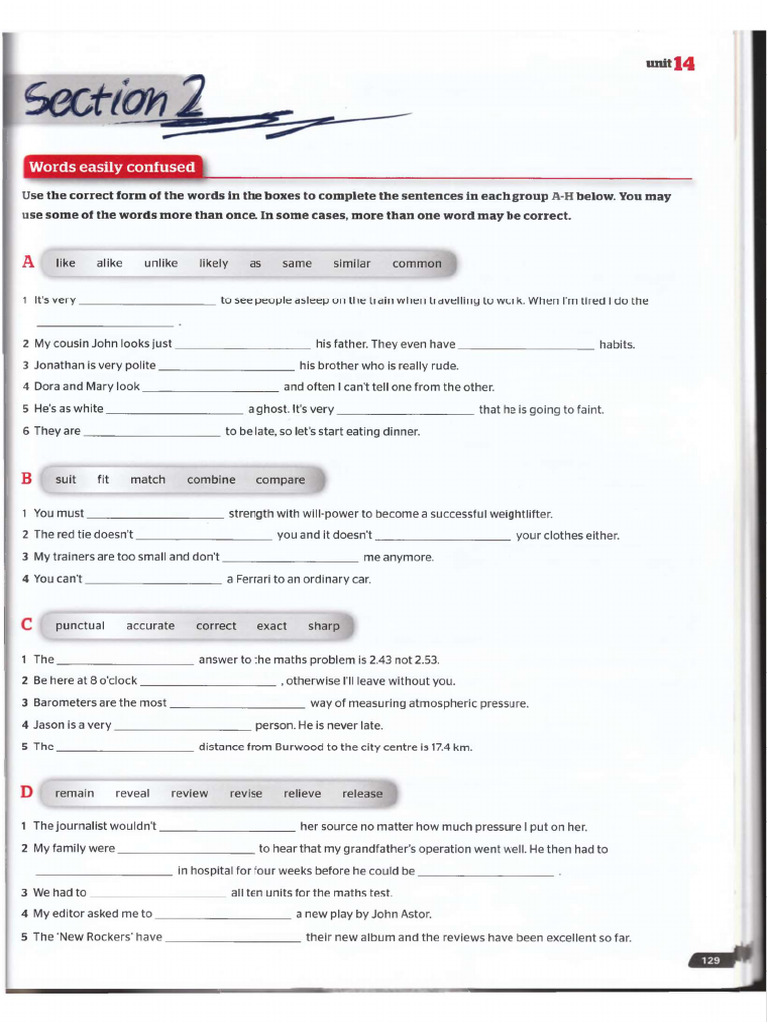 Words Easily Confused | PDF