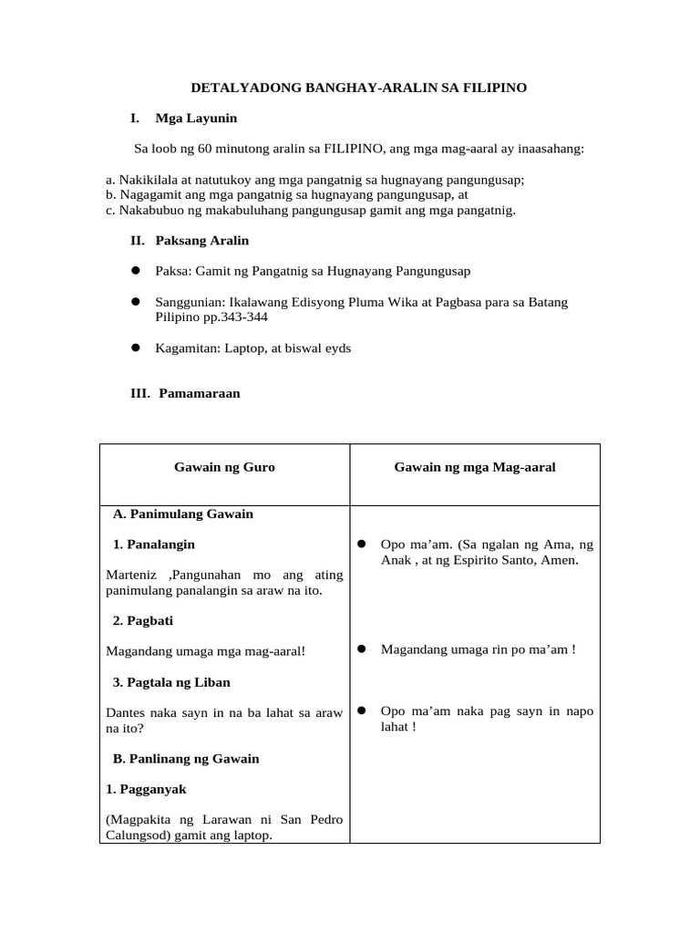 Gretch Detailed Lesson Plan | PDF