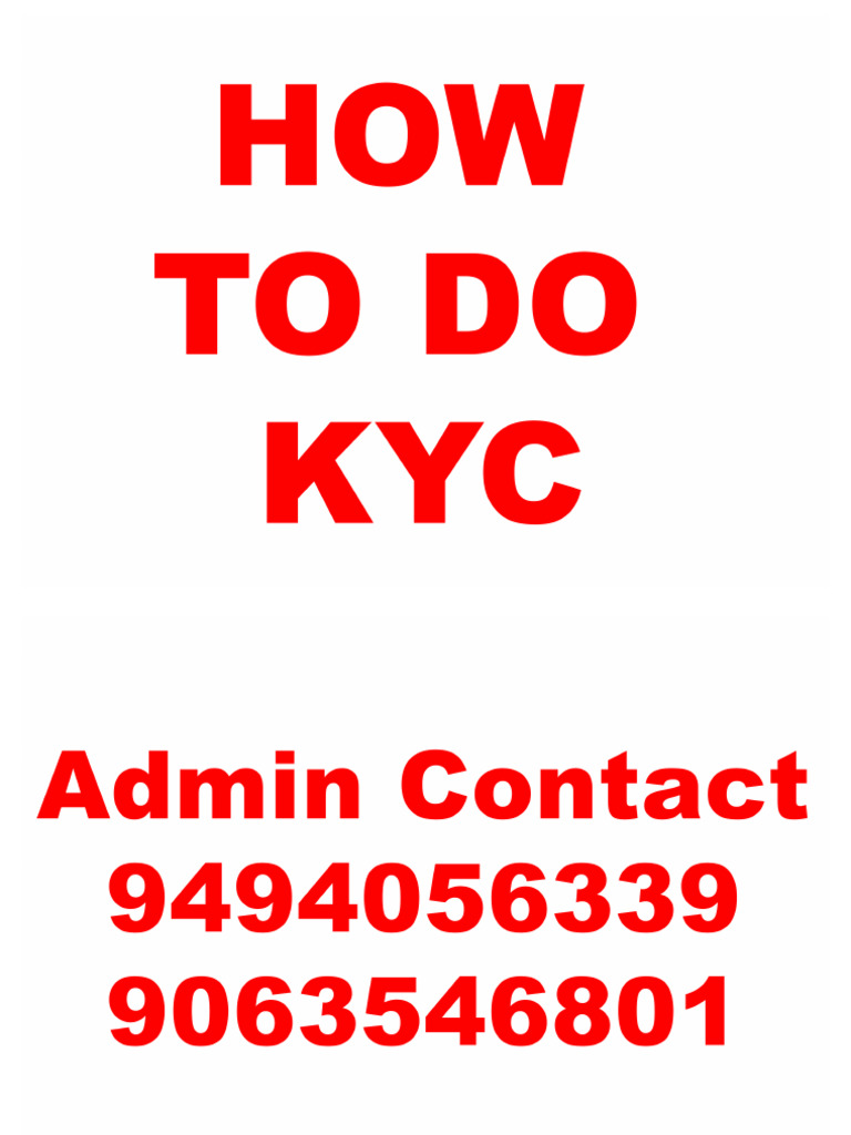Basic Kyc Guide | PDF