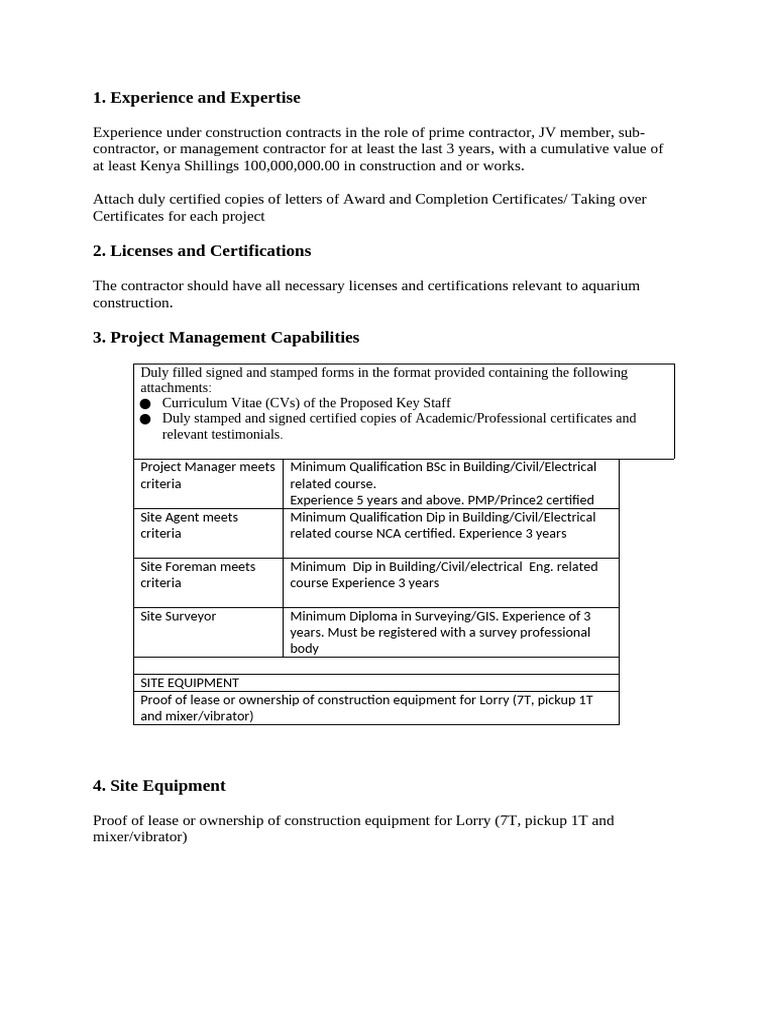 Image showcasing Aquarium Technical Requirements | PDF
