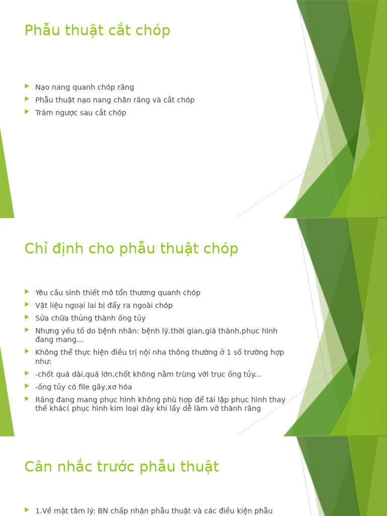 Phẫu Thuật Cắt Chóp | PDF