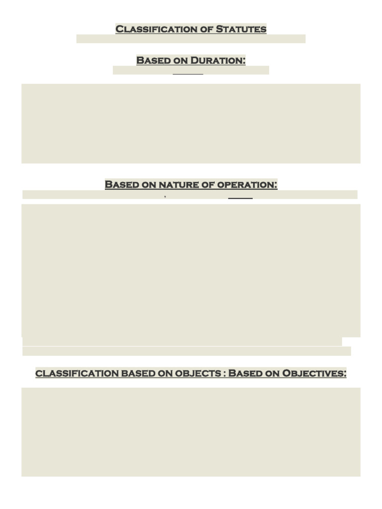 CLASSIFICATION OF STATUTES WITH REFERENCE TO OBJECT visual data 7