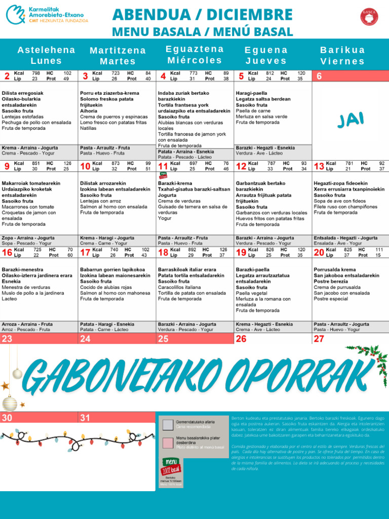 Abendua - Menu | PDF