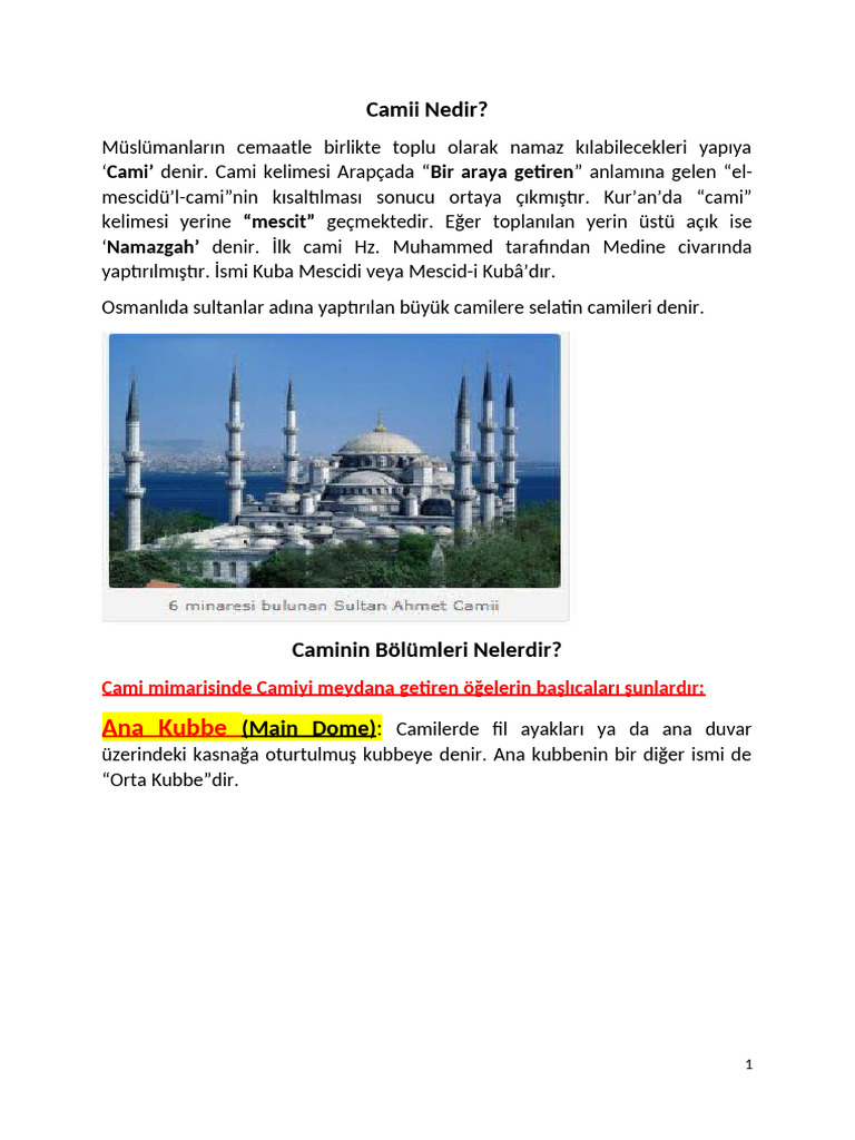Mosque Structures | PDF