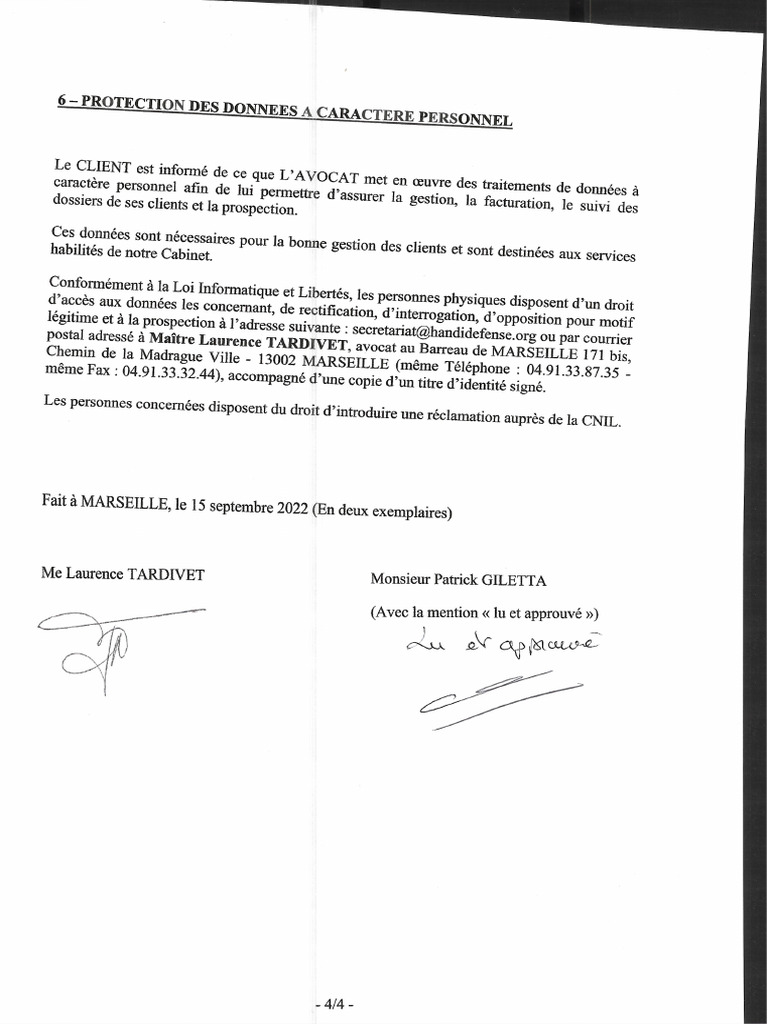 Convention D - Honoraire Signee | PDF