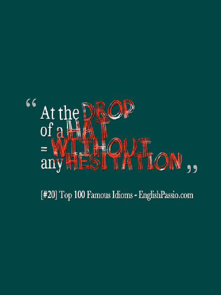100 Idioms-Big-1 | PDF