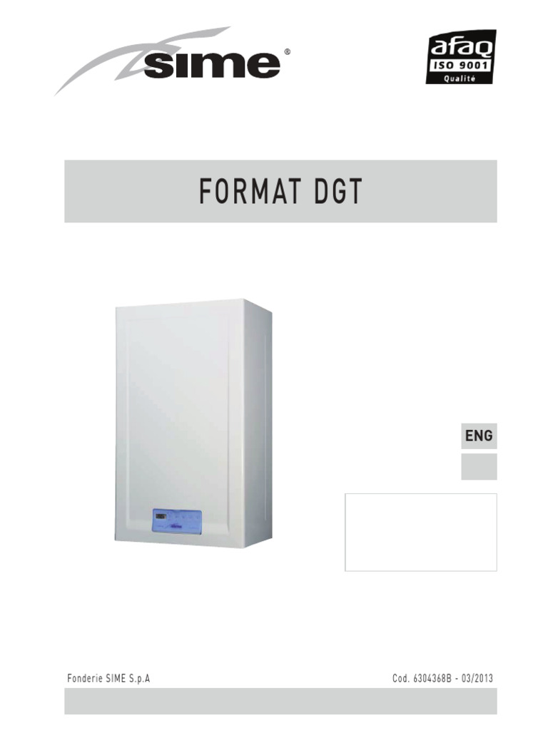 FORMAT DGT Boiler Installer Guide | PDF | Valve | Boiler