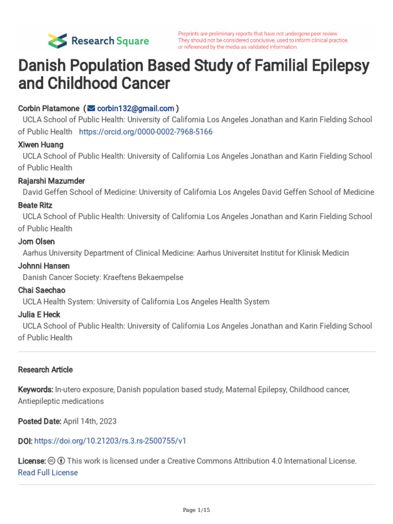 2024-EJE-Page 1 - 15 Danish Population Based Study of Familial Epilepsy ...