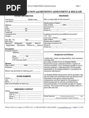 Female New Patient Form