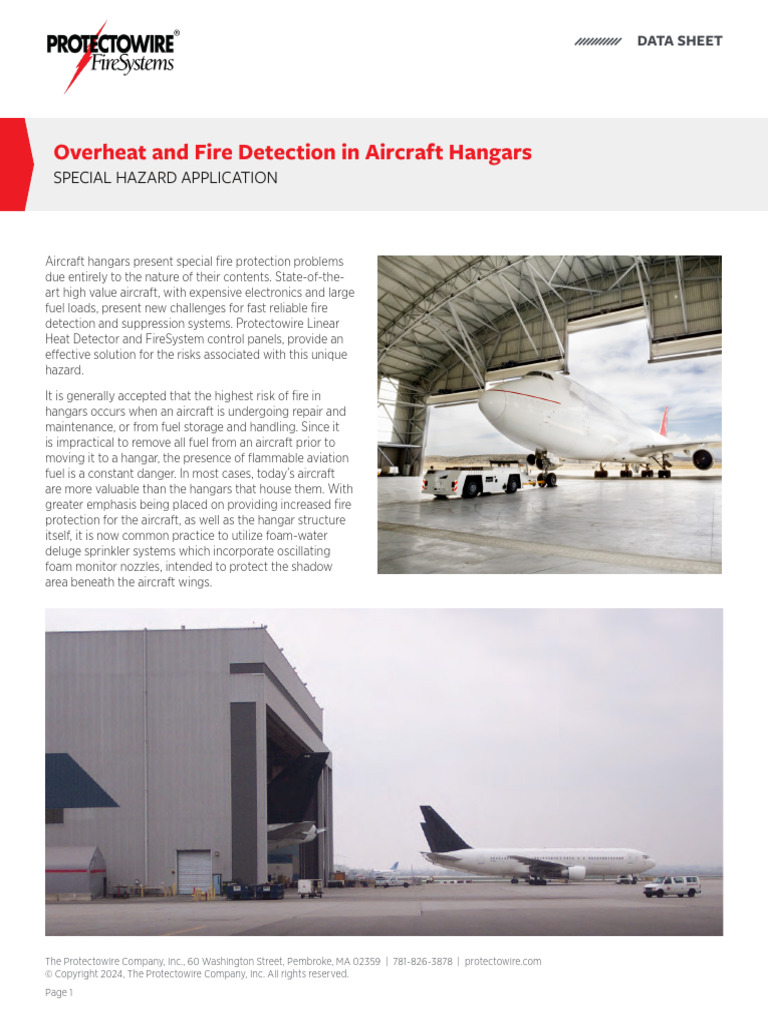 Photo inspiration: Gallery Detail: Ds 9107C 0124 Aircraft Hangars Pdf Fire Sprinkler System
