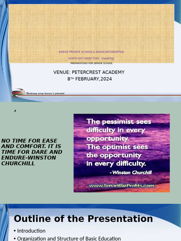 KPSA CONFERENCE-NORTH RIFT REGION | PDF | Schools | Learning