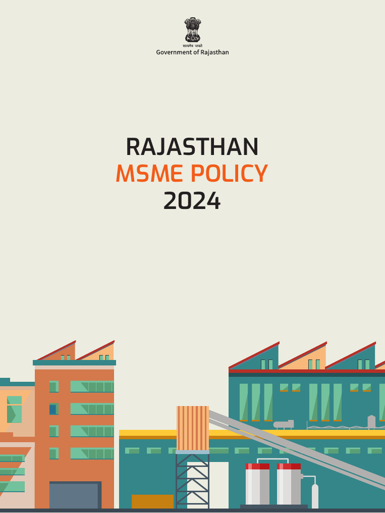 Rajasthan MSME Policy 2024 Overview | PDF | Small And Medium Sized ...