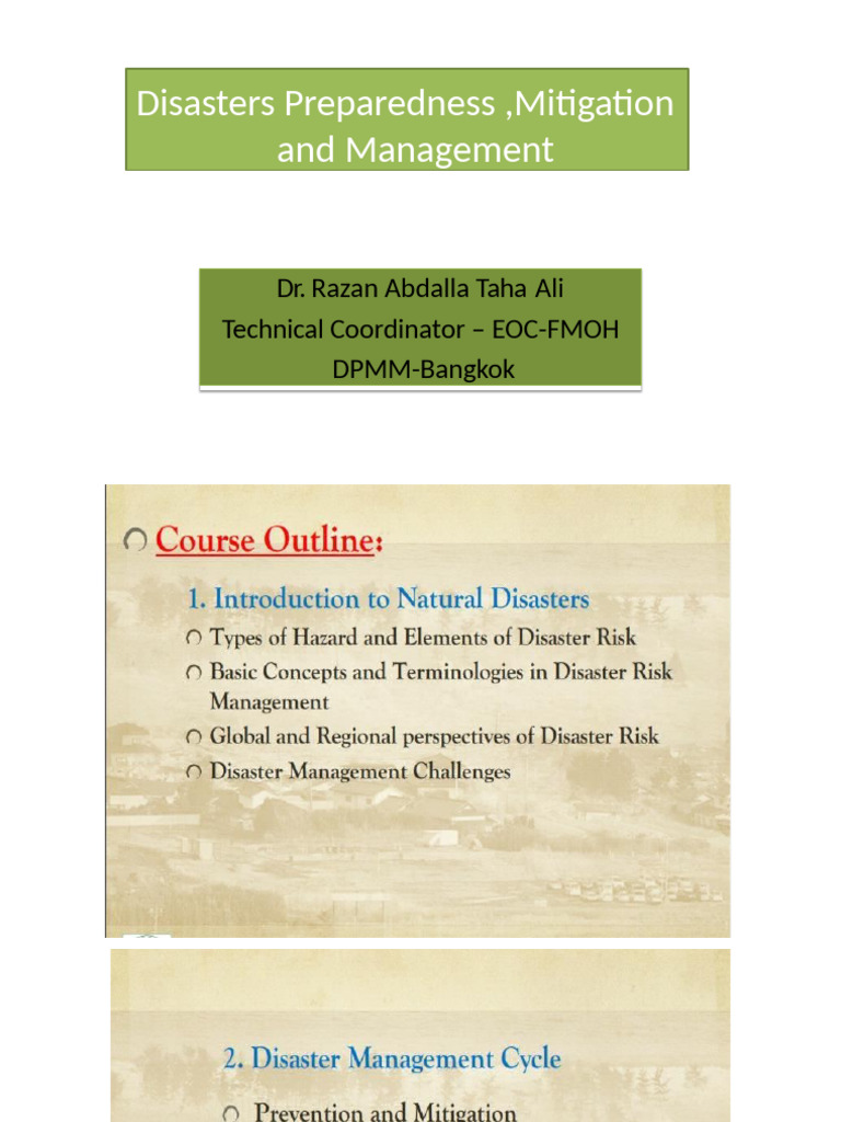Disaster Preparedness and Management Guide | PDF