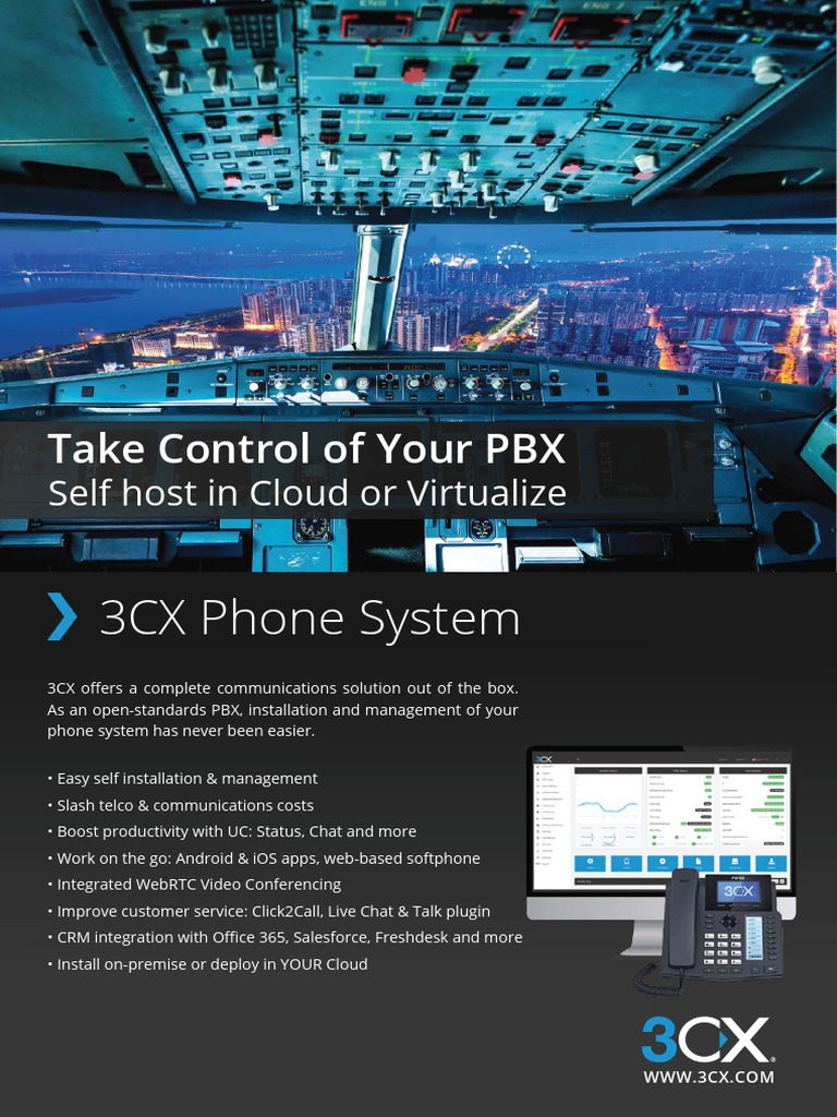 3CX: Complete PBX Communication Solution | PDF | Mobile App | Transport ...