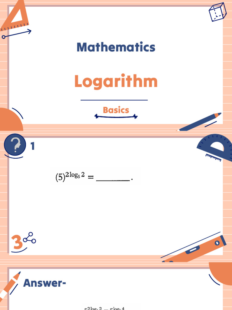 Logarithm Dpp 1 Pdf
