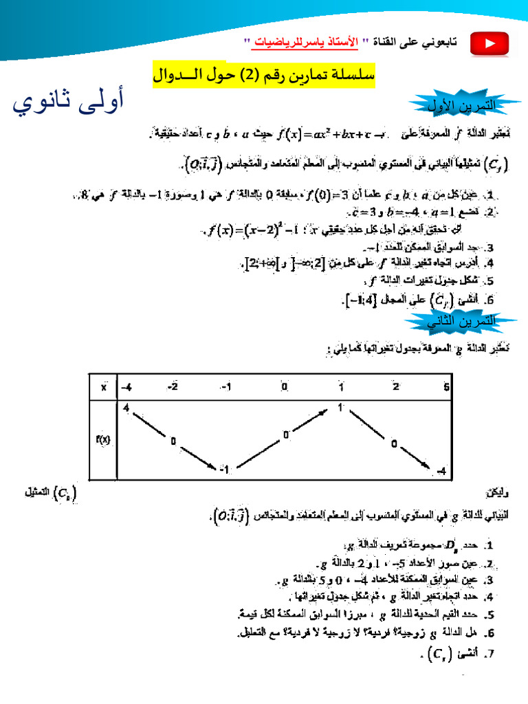 دوال جزء 2 | PDF