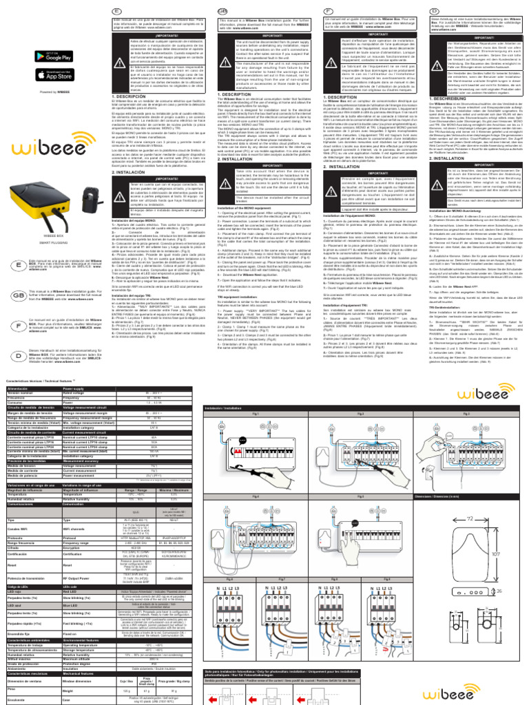 Guide d'installation Wibeee Box | PDF | Transmission des données ...
