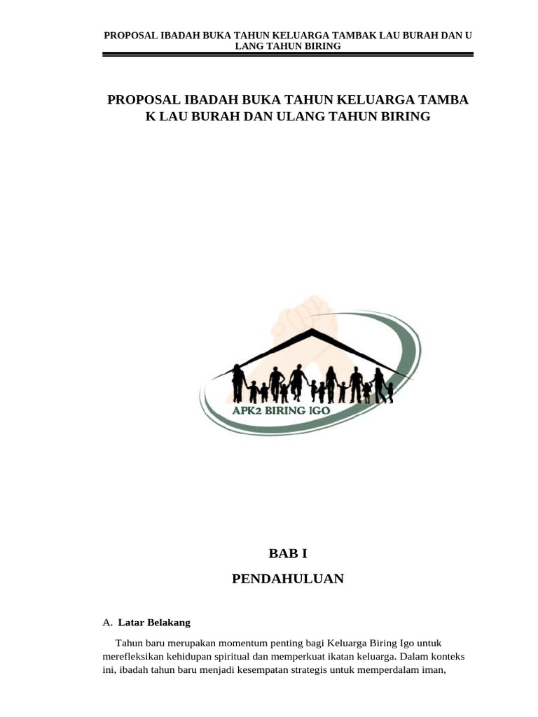 Ibadah Tahun Baru Keluarga Biring Igo | PDF
