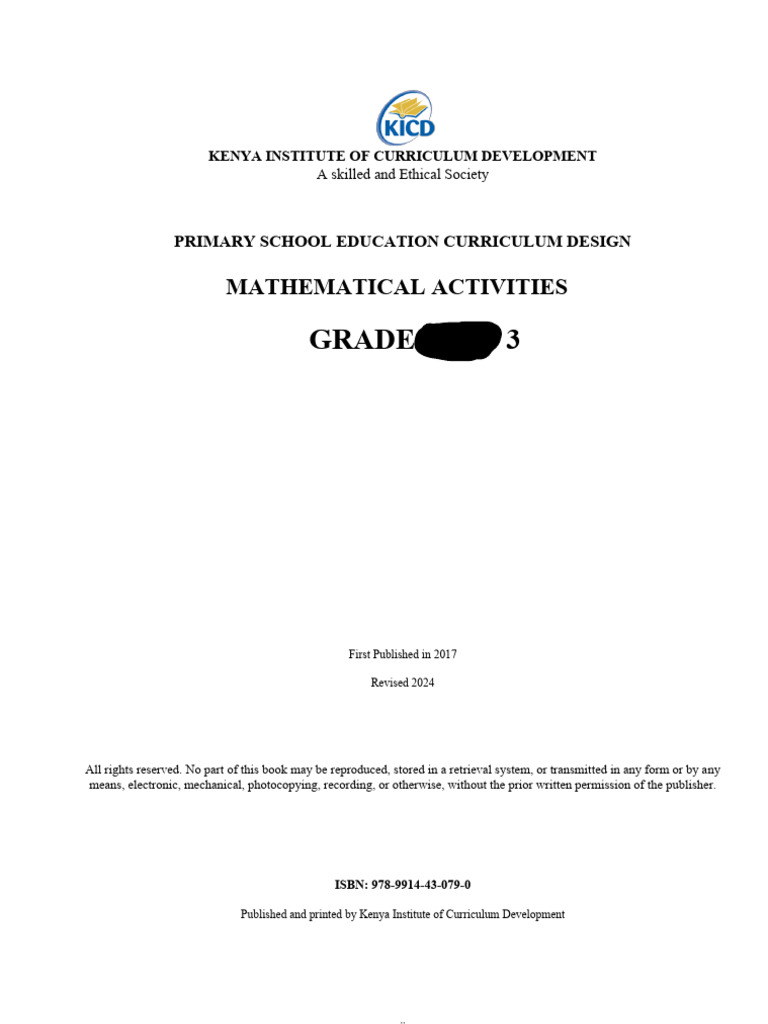 Grade 3 Mathematics Curriculum Design | PDF | Curriculum | Learning