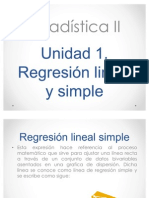 Unidad 1 - Regresion Lineal Simple