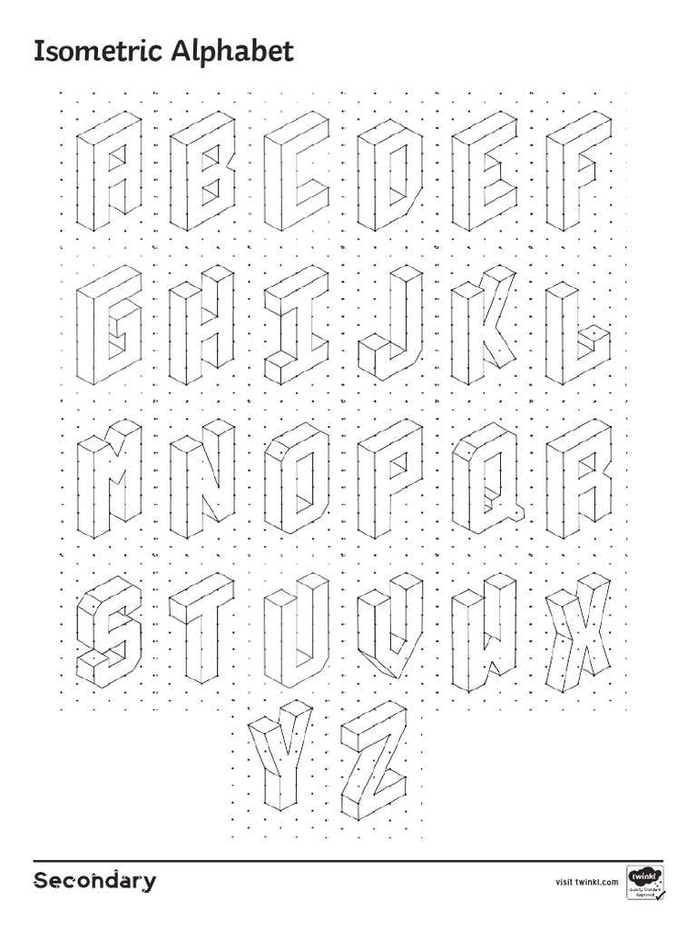 Isometric Alphabet | PDF