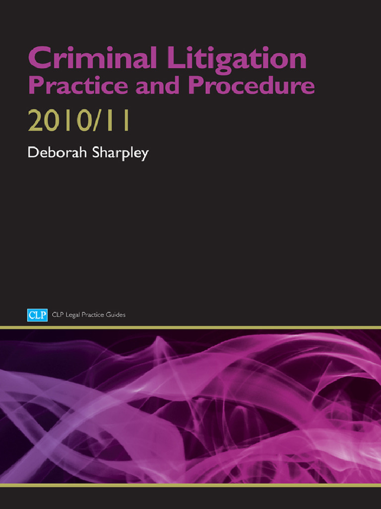 Criminal Litigation: Practice Guide | PDF | Hearsay | Bail