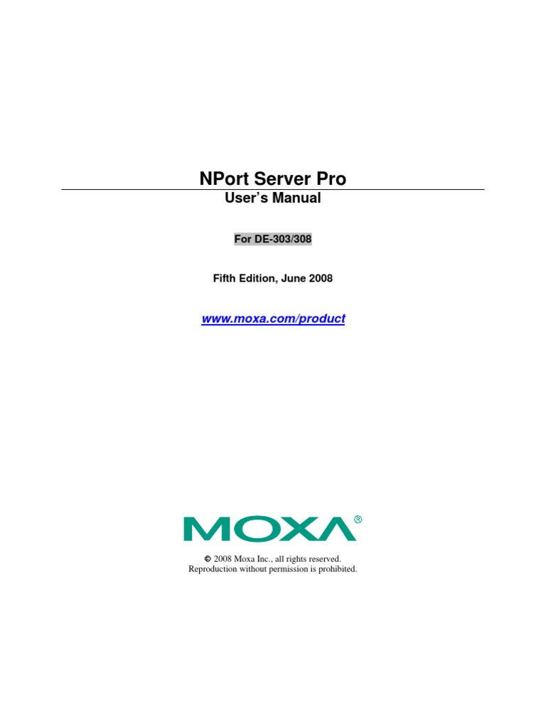 NPort Server Pro Users Manual v5 | PDF | Ip Address | Port (Computer ...