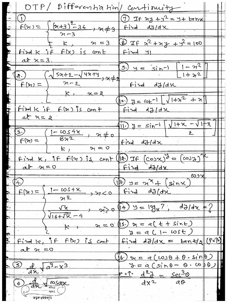 05 Otp Diff Cont | PDF
