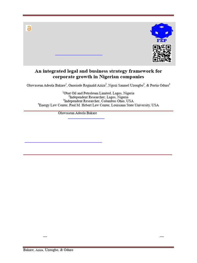 Legal and Business Strategy for Growth | PDF | Strategic Management ...