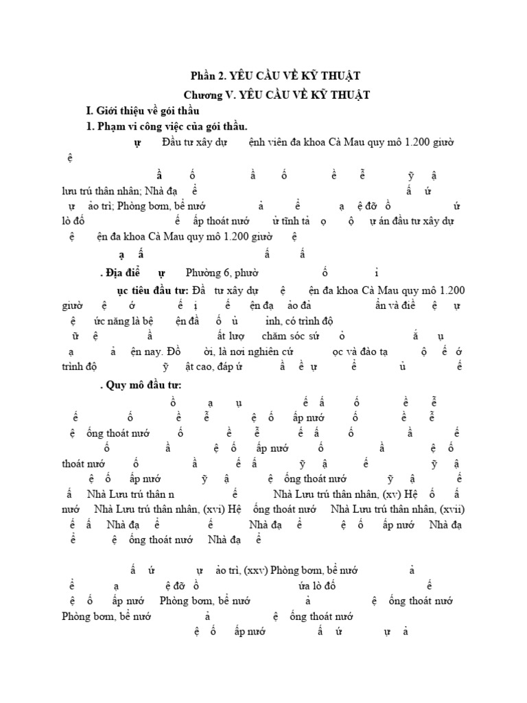 Chuong V - Yeu Cau Ky Thuat | PDF