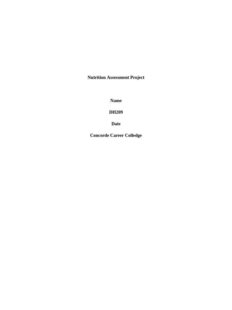 nutrition-assessment-project-pdf-diet-nutrition-nutrition