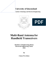 Multi-Band PIFA Antenna for Handheld Devices