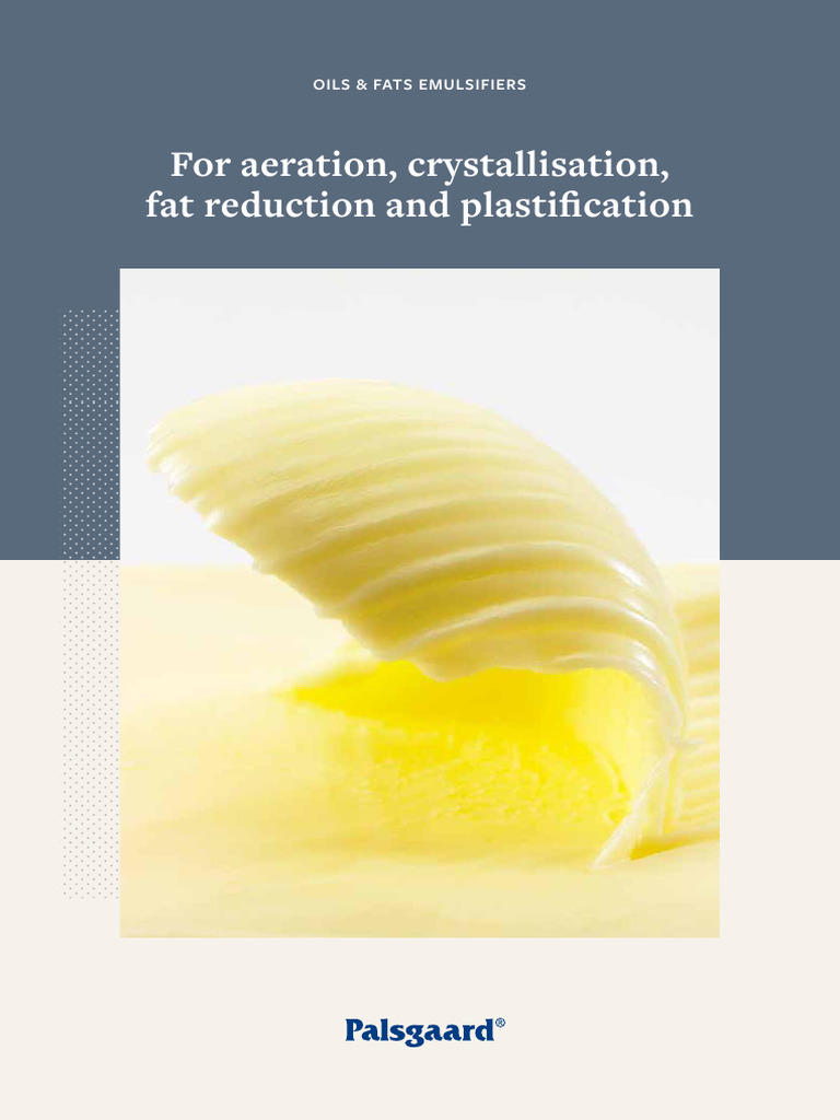 Palsgaard Margarine Emulsifiers Overview | PDF | Margarine | Emulsion