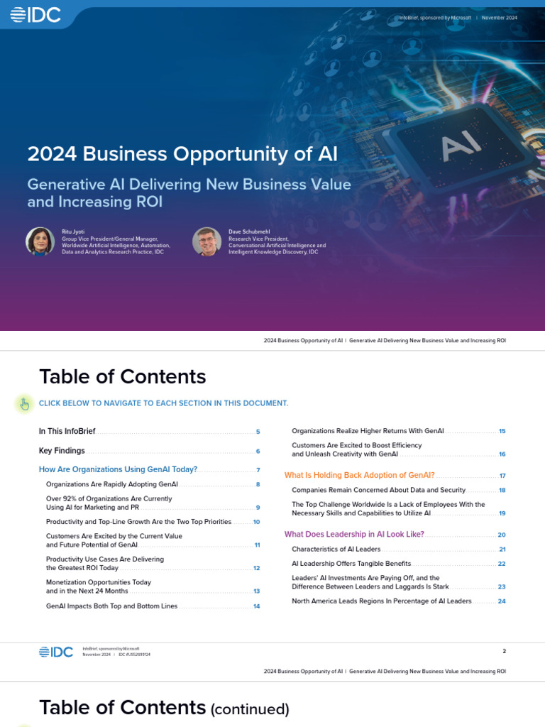 2024 Generative AI Business Insights | PDF | Artificial Intelligence ...