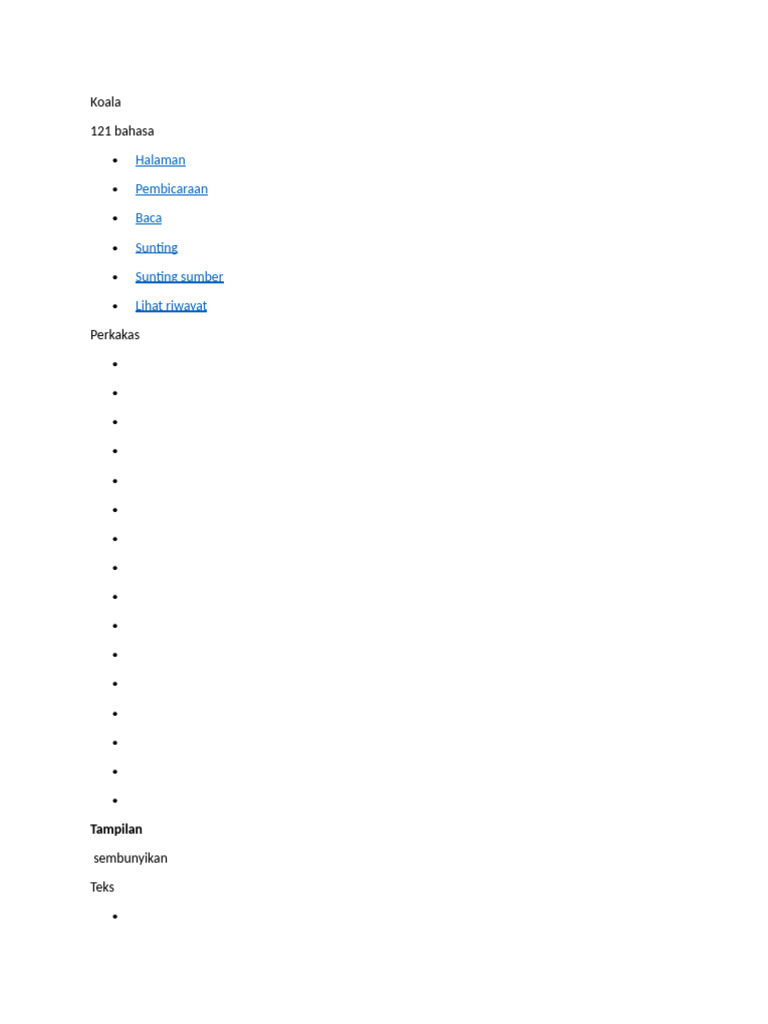 Klasifikasi dan Taksonomi Koala | PDF