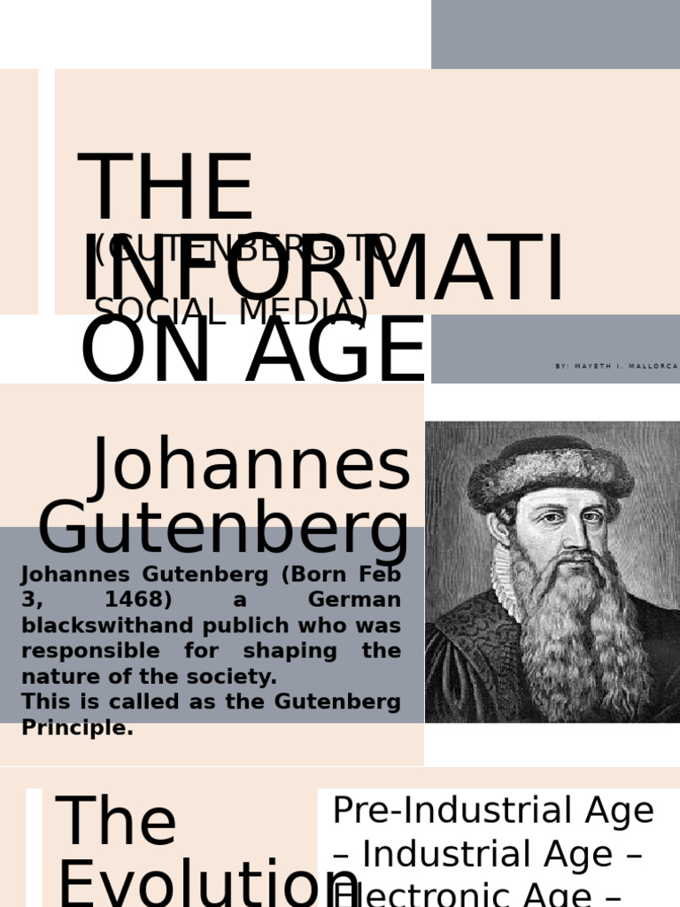 Evolution of the Information Age | PDF | Social Media | Popular Culture ...