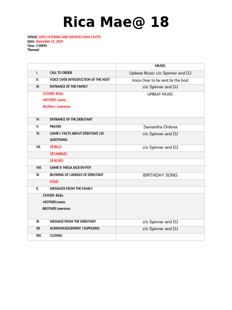 Debut Program | PDF